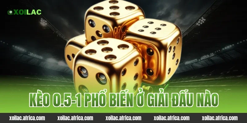 Kèo 0.5-1 phổ biến ở giải đấu nào