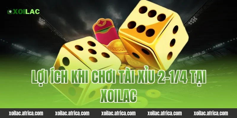 Lợi ích khi chơi tài xỉu 2-1/4 tại xoilac